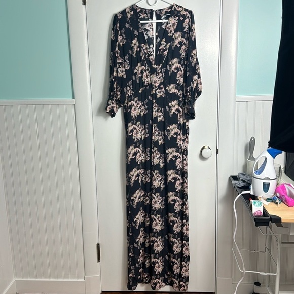 IRO Mexi Floral Print Wide-Leg Jumpsuit Size Medium - Picture 2 of 12